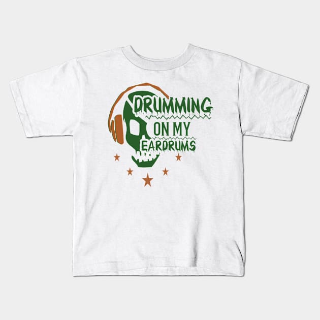 Drumming Kids T-Shirt by Ashmastyle